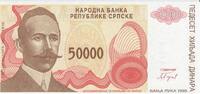 Bosnien-Herzegowina 50000 Dinara Banknote Geldschein -