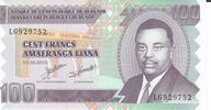 Burundi 100 Francs Banknote Geldschein -