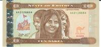 Eritrea 10 Nakfa Banknote Geldschein -