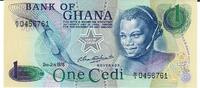 Ghana 1 Cedi Banknote Geldschein -
