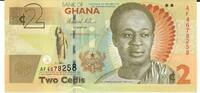 Ghana 2 Cedis Banknote Geldschein -