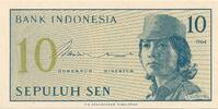 Indonesien 10 Sepuluh Sen Geldschein Banknote -