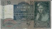 Niederlande 10 Gulden Banknote Geldschein -