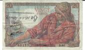 Frankreich 20 Francs Banknote Geldschein -
