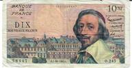 Frankreich 10 Francs Banknote Geldschein -