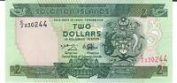 Solomon Inseln 2 Dollars Banknote Geldschein -