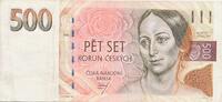 Tschechische Republik 500 Korun Teschoslowakei Ceskoslovensko CSSR Pet Set Korun Ceska Narodni Banka Tschechien -