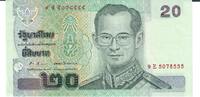 Thailand 20 Baht Banknote Geldschein -
