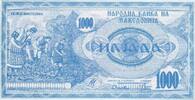 Mazedonien 1000 Denari Banknote Geldscheine -