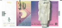 Mazedonien 10 Denari Banknote Geldscheine -