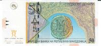 Mazedonien 10 Denari Banknote Geldscheine -