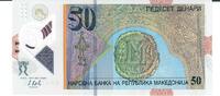 Mazedonien 50 Denari Banknote Geldscheine -