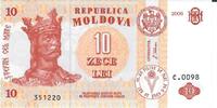 Moldavien 10 Lei Banknote Geldscheine -