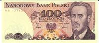 Polen 100 Zloty Banknote Geldscheine -