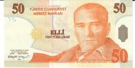 Türkei 50 neue Lira Banknote Geldscheine -