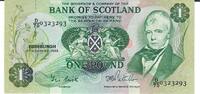 Schottland 1 Pound Banknote Geldscheine -