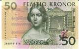 Schweden 50 Kronor Banknote Geldscheine -