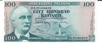 Island 100 Kronur Banknote Geldscheine -