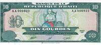 Haiti 10 Gourdes Banknote Geldscheine -