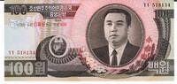 Nordkorea 100 Won Banknote Geldscheine -