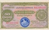 Mosambik Mozambique 50 Centavos Geldschein Banknote Lisboa -