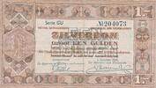 Niederlande 1 Gulden Zilverbon Geldschein Banknote -