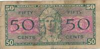 USA - Vereinigte Staaten v. Amerika 50 Cents Serie 521 Military Payment Certificate -