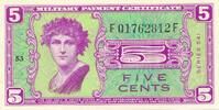 USA - Vereinigte Staaten v. Amerika 5 Cents Serie 541 Military Payment Certificate -