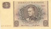 Schweden 5 Kronor Banknote Sveriges Riksbank -