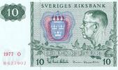 Schweden 10 Kronor Banknote Sveriges Riksbank -