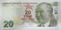 Türkei Türkiye 20 Lira 9.Emisyon 2.Tertip 20 Türk Lirasi Serie: B 992 074074 -