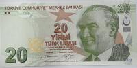 Türkei Türkiye 20 Lira 9.Emisyon 2.Tertip 20 Türk Lirasi Serie: B 992 004040 -