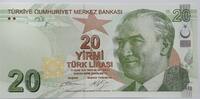 Türkei Türkiye 20 Lira 9.Emisyon 2.Tertip 20 Türk Lirasi Serie: B 992 004004 -