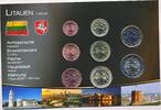 Litauen 1, 2, 5, 10. 20, 50 cent, 1 und 2 Euro KMS, Kursmünzensatz, 8x Münzen -