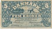 Dänemark 5 Kronen Nationalbank, Serie J, 0759574 -