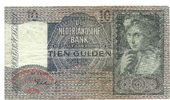 Niederlande 10 Gulden Banknote, Erh. III- , Serie BP -
