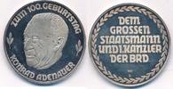 BRD Moderne Medaille Konrad Adenauer -