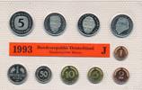 BRD Kursmünzensatz in orig. Noppenfolie Bad Homburg 1 Pf.- 5 DM, Einzelsatz " J " -