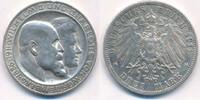 Württemberg 3 Mark Doppelporträt -