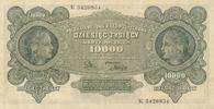 Polen 10000 Marek Banknote Krajowa Kasa Frauenkopf -
