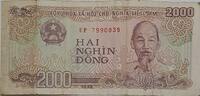 Vietnam 2000 Dong Banknote -