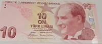 Türkei 10 Lira Geldschein Banknote on türk lirasi Türkiye Cumhuriyeti Atatürk -