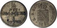 Altdeutschland/ Sachsen-Albertinische Linie 1/2 Neugroschen König Friedrich August II. -