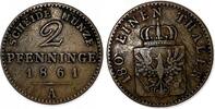 Altdeutschland/ Brandenburg-Preußen 2 Pfennig Wilhelm I. -