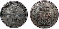 Altdeutschland/ Brandenburg-Preußen 2 Pfennig Wilhelm I. -