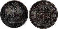 Altdeutschland/ Brandenburg-Preußen 2 Pfennig Wilhelm I. -