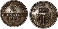 Altdeutschland/ Brandenburg-Preußen 2 Pfennig Wilhelm I. -