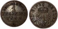 Altdeutschland/ Brandenburg-Preußen 1 Pfennig Wilhelm I. -