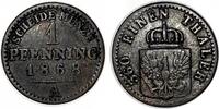 Altdeutschland/ Brandenburg-Preußen 1 Pfennig Wilhelm I. -