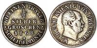 Altdeutschland/ Brandenburg-Preußen 1/2 Silbergroschen Wilhelm I. -